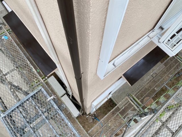 播磨町の漏水の心配がなくなった竪樋